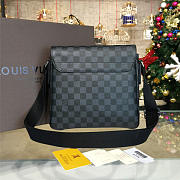 Fancybags Louis vuitton original damier graphite district bag pm N41260 - 4