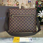 Fancybags  Louis vuitton original damier ebene district bag mm N41212 - 4