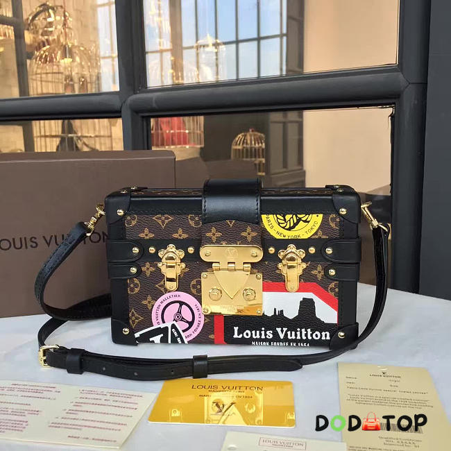 Fancybags Louis vuitton original monogram petite malle M43229 world tour yellow - 1