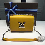 Fancybags louis vuitton top original epi leather twist mm yellow - 6