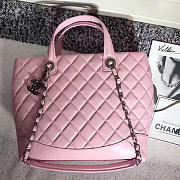 Fancybags Luxury Chanel Quilted Lambskin Shopping Tote Bag Pink 260301 VS02905 - 1