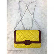 Fancybags Chanel Lambskin Mini Chain Purse Light Yellow A81023 VS09302 - 5