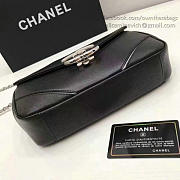 Fancybags Chanel Grained Calfskin Chevron Flap Bag Black A93774 VS05263 - 6