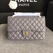 Fancybags Classic Chanel Lambskin Flap Shoulder Bag Grey A01112 VS00884 - 1