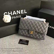 Fancybags Classic Chanel Lambskin Flap Shoulder Bag Grey A01112 VS00884 - 3