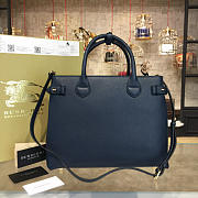 Burberry The Medium Banner in Vintage Check and Leather Blue - 4