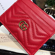 Fancybags GG Marmont card case Nexthibiscus red leather - 5