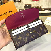 Fancybags Louis Vuitton monogram canvas emilie wallet m60697 burgundy - 3