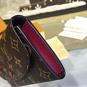 Fancybags Louis Vuitton monogram canvas emilie wallet m60697 burgundy - 4