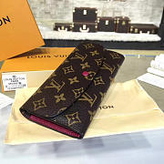 Fancybags Louis Vuitton monogram canvas emilie wallet m60697 burgundy - 5