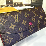 Fancybags Louis Vuitton monogram canvas emilie wallet m60697 burgundy - 6