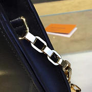 Fancybags louis vuitton original calfskin chain louise clutch M54230 black - 6