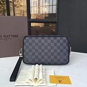 Fancybags Louis vuitton damier ebene kasai clutch  black - 1