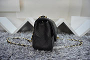 Fancybags CHANEL 1112 Black Size 20cm Lambskin Leather Flap Bag With Gold / Silver Hardware - 5