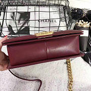 Fancybags Designer Chanel Chevron Medium Boy Bag Burgundy A67086 VS06664 - 6