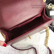 Fancybags Designer Chanel Chevron Medium Boy Bag Burgundy A67086 VS06664 - 3