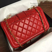 Fancybags Chanel Quilted Lambskin Flap Bag Red A91365 VS02169 - 5