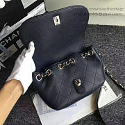 Fancybags Chanel Grained Calfskin Shoulder Bag Blue A92949 VS09430 - 5