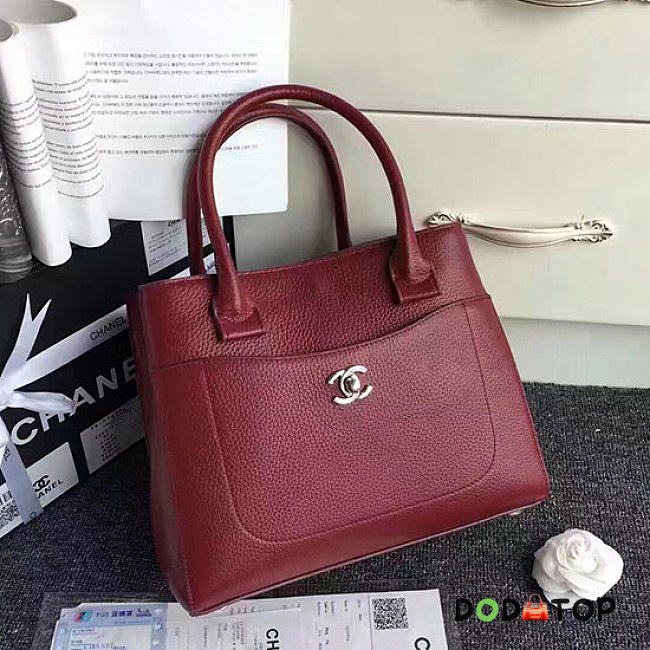 Fancybags Chanel Grained Calfskin Large Shopping Bag Burgundy A69929 VS00151 - 1