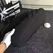 Fancybags Chanel Black Canvas Patchwork Chevron Large Shopping Bag 260302 VS02391 - 3