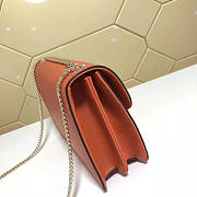 Fancybags Gucci GG Flap Shoulder Bag On Chain Orange 510303 - 6