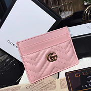 Fancybags GG Marmont card case Nextdusty pink matelassé leather - 6