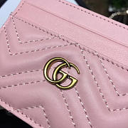 Fancybags GG Marmont card case Nextdusty pink matelassé leather - 5