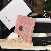 Fancybags GG Marmont card case Nextdusty pink matelassé leather - 3