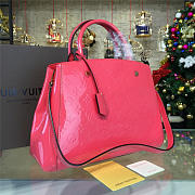 Fancybags Louis vuitton original vernis leather montaigne mm M50400 red - 3