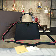 Fancybags Louis vuitton original taurillon leather capucines BB M94586 black - 1