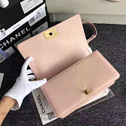 Fancybags Chanel Lambskin Medium Boy Bag A67086 Pink 2017 VS02922 - 3