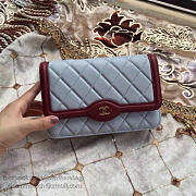 Fancybags Chanel Lambskin Mini Chain Purse Blue A81024 VS00744 - 2