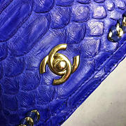 Fancybags Chanel Snake Leather Flap Shoulder Bag Blue A98774 VS07583 - 3