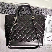 Fancybags Chanel Quilted Lambskin Shopping Tote Bag Black 260301 VS02839 - 4