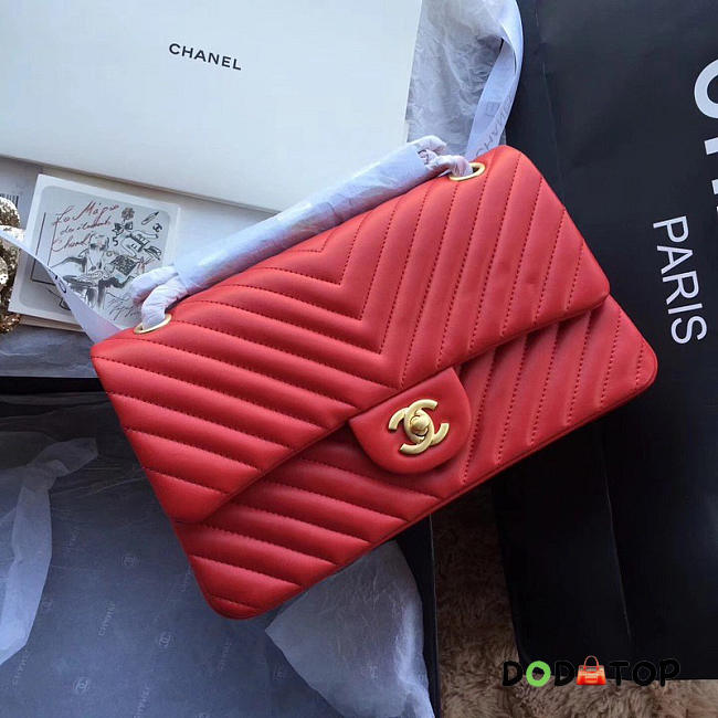 Fancybags Chanel 11.12 Flap Bag Red - 1