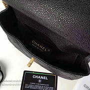 Fancybags Chanel Grained Calfskin Flap Bag with Top Handle Black A93756 VS09826 - 2