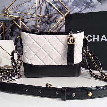 Fancybags Chanel Chanels Gabrielle Small Hobo Bag White A91810 VS08467