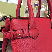 Burberry The Small Banner in Leather and Vintage Check RED - 5