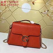 Fancybags Gucci GG Flap Shoulder Bag On Chain Orange 5103032 - 1