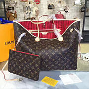 Fancybags Louis vuitton original monogram canvas neverfull gm red - 2