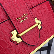 Fancybags Prada Red Crocodile and Leather Cahier Shoulder Bag 1BA045 - 6