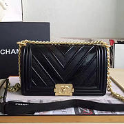 Fancybags Chanel Chevron Medium Boy Bag Black A67086 VS00849 - 1