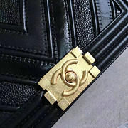 Fancybags Chanel Chevron Medium Boy Bag Black A67086 VS00849 - 2