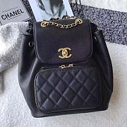 Fancybags Chanel Grained Calfskin Backpack Black A93748 VS00467 - 1