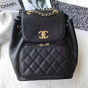 Fancybags Chanel Grained Calfskin Backpack Black A93748 VS00467 - 4