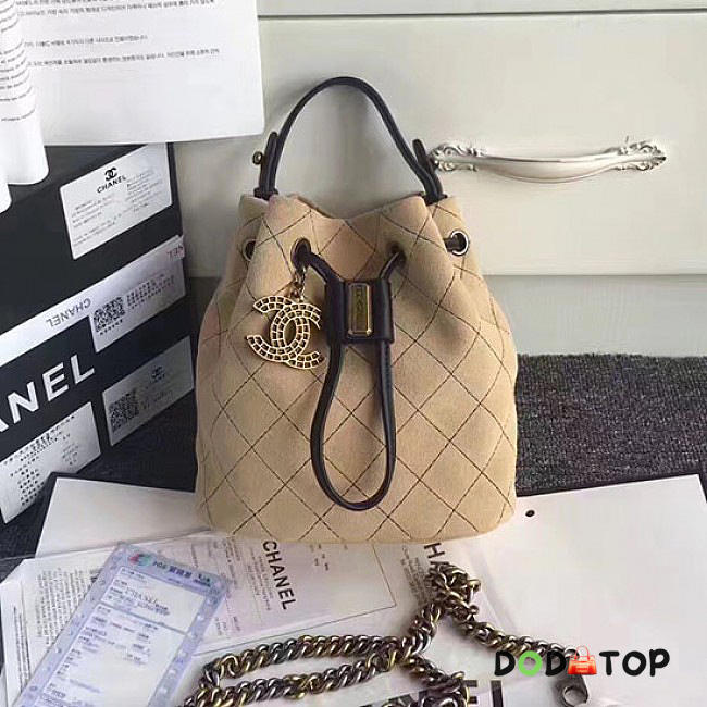 Fancybags Chanel Calf Leather Mini Bucket Bag Camel 170304 VS05087 - 1