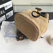 Fancybags Chanel Calf Leather Mini Bucket Bag Camel 170304 VS05087 - 6