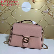 Fancybags Gucci GG Flap Shoulder Bag On Chain Pink 5103032 - 3