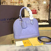 Fancybags Louis vuitton original monogram vernis leather alma BB violet - 1