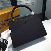 Fancybags Louis vuitton original taurillon leather capucines MM M94736 black - 5